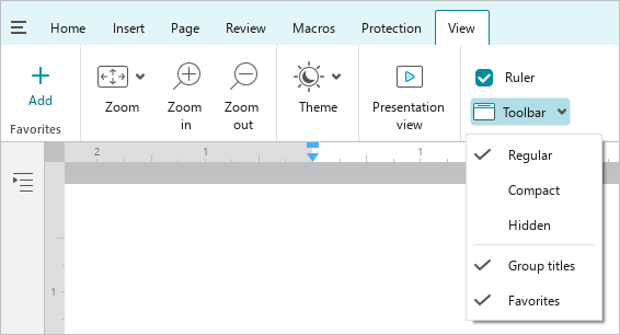 Change display mode – Toolbar | Education Interface overview